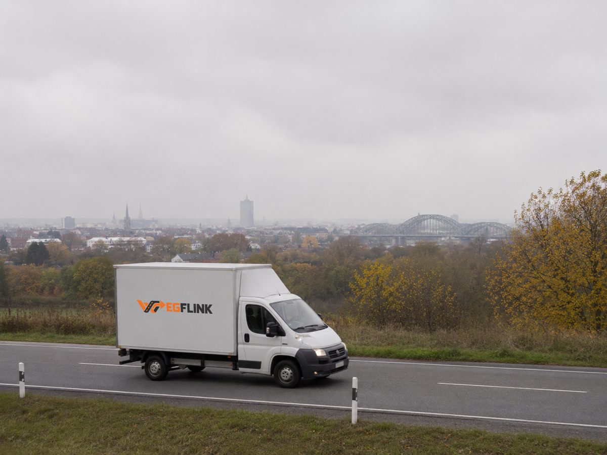Wegflink-Fahrzeug unterwegs in Köln