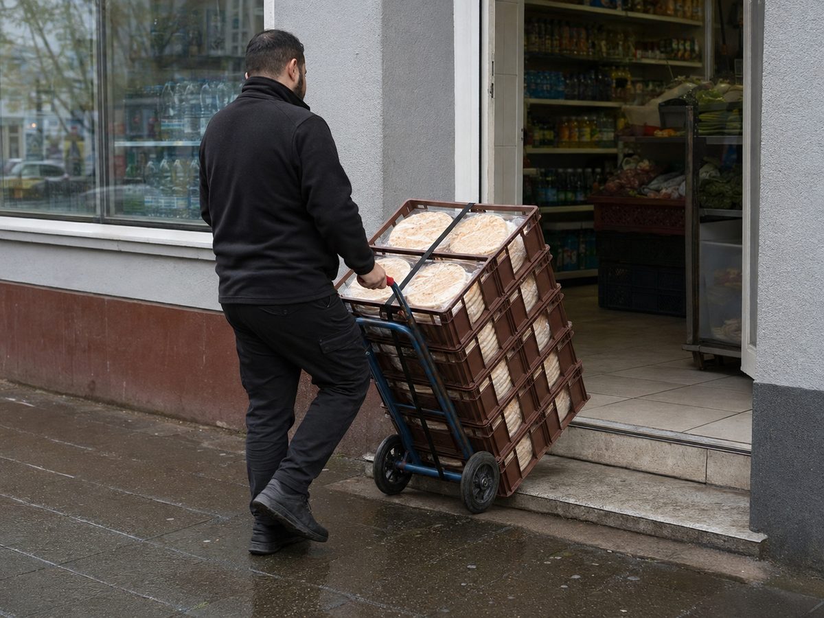 Lieferung an einen Kleinbetrieb in Köln
